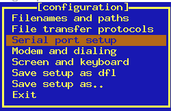 Serial Port Setup